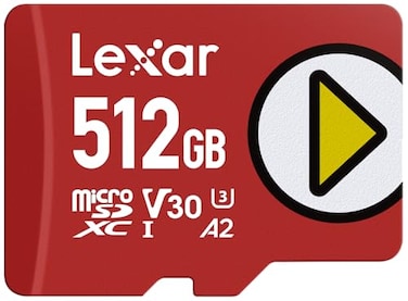 Lexar 512GB PLAY micro SD Card UHSI C10 U3 V30 A2 Full HD 4K Up to 205140 MBs microSDXC Memory Card Expanded Storage for NintendoSwitch 1 Gaming Smartphones Tablets LMSPLAY512GBNSNU