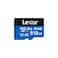 Lexar 512GB Blue Micro SD Card Up to 160MBs microSDXC UHSI Memory Card with SD Adapter C10 U3 A2 V30 Full HD 4K UHD High Speed TF Card
