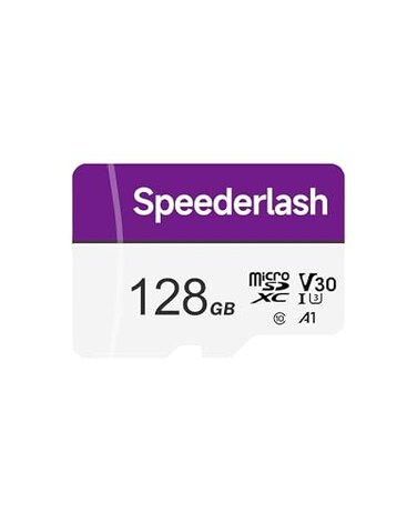 Speederlash Micro SDXC Memory Card 128GB Camera Plus TF Card with Adapter U3 V30 Up to 90MBs Read Speed 4K UHD5K Video Support A1 Rated Waterproof for Security Camera Dashcam