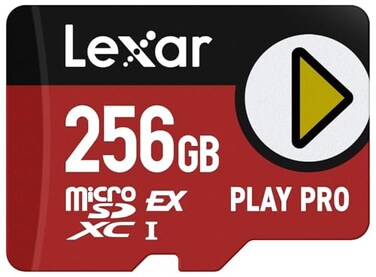 Lexar 256GB Play PRO microSD Express Card UHSI C10 U3 V30 Full HD 4K Up to 900600 MBs Memory Card Compatible wNintendoSwitch 2 ASUS ROG Ally Steam Deck Gaming LMSXPS0256GBNNNU