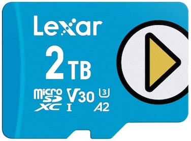 Lexar 2TB Play Blue Micro SD Card UHSI C10 U3 V30 A2 4K Up to 160MBs microSDXC Memory Card Expanded Storage for NintendoSwitch 1 Gaming Devices Smartphones Tablets LMSPLBL002TBNNNU