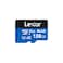 Lexar 128GB Blue Micro SD Card Up to 160MBs microSDXC UHSI Memory Card with SD Adapter C10 U3 A2 V30 Full HD 4K UHD High Speed TF Card
