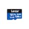 Lexar 128GB Blue Micro SD Card Up to 160MBs microSDXC UHSI Memory Card with SD Adapter C10 U3 A2 V30 Full HD 4K UHD High Speed TF Card