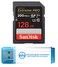 Everything But Stromboli SanDisk Extreme Pro 128GB SDXC UHSI Card Works with Canon Mirrorless Camera EOS R6 II SDSDXXY128GGN4IN Class 10 U3 Bundle with 1 30 Micro SD Memory Card Reader