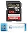 Everything But Stromboli SanDisk 128GB Extreme Pro Memory Card Works with Nikon D850 FXFormat Digital SLR DSLR Camera SDXC 4K V30 UHSI SDSDXXD128GGN4IN Bundle with 1 30 Micro SD Card Reader