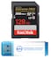 Everything But Stromboli SanDisk 128GB Extreme Pro Memory Card Works with Nikon D850 FXFormat Digital SLR DSLR Camera SDXC 4K V30 UHSI SDSDXXD128GGN4IN Bundle with 1 30 Micro SD Card Reader