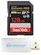 Everything But Stromboli SanDisk Extreme Pro 128GB UHSI SDXC Memory Card Works with Sony Mirrorless Camera A7R V ZV1F and FX30 SDSDXXD128GGN4IN U3 V30 4K UHD Bundle with 1 SD Card Reader