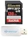 Everything But Stromboli SanDisk Extreme Pro 128GB UHSI SDXC Memory Card Works with Sony Mirrorless Camera ZVE1 SDSDXXD128GGN4IN U3 V30 4K UHD Bundle with 1 SD Card Reader