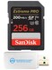 Everything But Stromboli SanDisk 256GB Extreme Pro UHSI SD U3 A2 V30 Memory Card Works with Sony Mirrorless Camera ZVE1 SDSDXXD256GGN4IN 4K UHD Bundle with 1 SDXC Card Reader