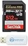 Everything But Stromboli SanDisk Extreme Pro 512GB UHSI SD U3 A2 V30 Memory Card Works with Sony Mirrorless Camera ZVE1 SDSDXXD512GGN4IN Fast 4K UHD Bundle with 1 SDXC Card Reader