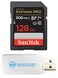 Everything But Stromboli SanDisk 128GB SD Extreme Pro Memory Card Works with Sony Alpha a7 III a7 II a7 a7s a7s II Mirrorless Camera SDSDXXD128GGN4IN Bundle with 1 MicroSDXC SD Card Reader