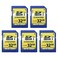 INLAND 32GB Class 10 SDHC Flash Memory Card Full Size SD Card USHI U1 Trail Camera Memory Card by Micro Center 5 Pack