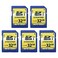 INLAND 32GB Class 10 SDHC Flash Memory Card Full Size SD Card USHI U1 Trail Camera Memory Card by Micro Center 5 Pack