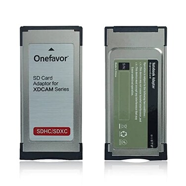 onefavor SXS Card Adapter for Sony SXS1 EX1R EX280 SD SDHC SDXC Card into SXS Memory Card ExpressCard Adaptor for Sony XDCAM Cameras