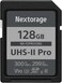 Nextorage 128GB SDXC UHSII V90 Japanese Brand pSLC Max Write Speed 299MBs Max Read Speed 300MBs 4K Recording NXF2PRO128G SD Card Memory for Camera