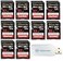 Everything But Stromboli SanDisk 32GB SD Extreme Pro Memory Card Ten Pack for Digital DSLR Camera 4K UHD V30 UHSI Class 10 U3 SDSDXXO032GGN4IN Bundle with 1 MicroSDHC SD Card Reader