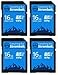 Everything But Stromboli 4 Pack 16GB SD Card for Browning Trail Camera Dark Ops Recon Force Defender Spec Ops Patriot Strike Force Game Cam Memory Cards