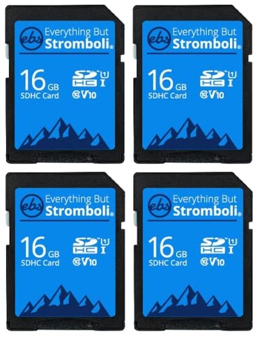 Everything But Stromboli 4 Pack 16GB SD Card for Browning Trail Camera Dark Ops Recon Force Defender Spec Ops Patriot Strike Force Game Cam Memory Cards