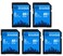 Everything But Stromboli 8GB SD Card 5 Pack Speed Class 10 UHS1 U1 C10 8G SDHC Memory Cards for Compatible Digital Camera Computer Trail Cameras