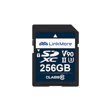 LinkMore XV29 256GB SDXC UHSII Card UHSII SD Card C10 U3 V90 SD Card for Digital Camera Drone Support 4K 8K Video Camera Memory Cards up to 250MBs Read Speed 220MBs Write Speed