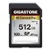 Gigastone 5Years Data Recovery GIGASTONE SD Card 512GB Memory Card 4K Pro Series Speed Up to 150MBs Compatible with Digital Camera SDXC A1 V30 UHSI