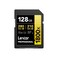 Lexar 128GB Professional 1800x UHSII SDXC Memory Card Gold Series
