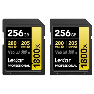 Lexar Professional 1800X 256GB SDXC UHSII 2pack