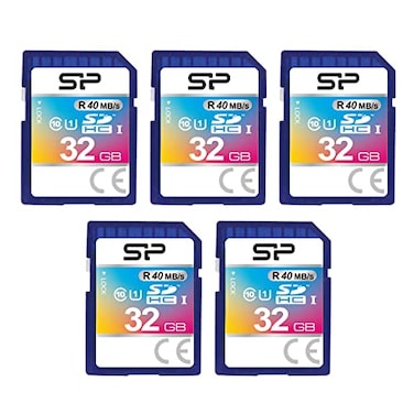 SP Silicon Power 32GB 5Pack SDHC Class 10 UHS1 Flash Memory Card by Silicon Power