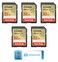 Everything But Stromboli SanDisk 32GB Extreme SD Card 5 Pack SDHC Memory Cards Compatible Browning Defender Pro Series Trail Cameras SDSDXVT032GGNCIN Bundle with 1 30 Micro SD Card Reader