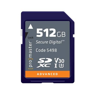 ProMaster SDXC 512GB Advanced Memory Card Model 5498
