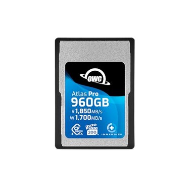 OWC 960GB Atlas Pro High Performance Cfexpress 40 Type A Memory Card Professional Grade up to 1850MBs Read and 1700MBs Write Speed