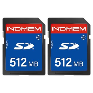 elecacc SD Card 512MB 2 Pack Class 4 Flash Memory Cards MLC Stanard Secure Digital Cards 512MB2pc