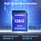 DIGIERA 128GB CS100 SDXC UHSI Memory Card up to 100MBs C10 U3 V30 4K UHD SD Card for Computers Digital Cameras Home Theatre Devices Car Navigation Systems 1 Pack