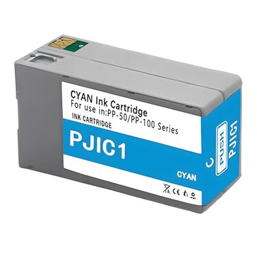 KSUMEI PP50 PP100 PJIC1 C13S020447 Ink Cartridges Set PJIC1 for DiscProducer PP50 PP100 Printers 1Pack Cyan