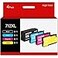 GTPRI 712XL High Yield Ink Cartridges Compatible for HP DesignJet 712 Ink Cartridges Combo Pack for HP DesignJet T210 T230 T630 T650 Studio Plotter Printer Ink