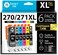 Smart Ink Compatible Ink Cartridges Replacement for Canon Pixma PGI270XL PGI 270 XL CLI271XL CLI 271 6 Pack Combo for Canon TS9020 TS8020 MG7720 1 PGBK 1 BlackGrayCyanMagentaYellow