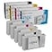 LD Products Remanufactured Ink Cartridge Replacement for Epson 676XL T676XL High Yield 2 Black 1 Cyan 1 Magenta 1 Yellow 5Pack Workforce WP4020 WP4530 WP4540 WP4010 WP4023 WP4090 WP4520