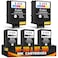 Reluen 5Pack Printer Ink Cartridges 215 Ink Cartridges 3 Black and 2 TriColor EasytoInstall Inkjet Printer Cartridge Replacements Sharp Text Vivid Colors Combo Pack for Home Office Printing