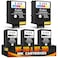 Reluen 5Pack Printer Ink Cartridges 215 Ink Cartridges 3 Black and 2 TriColor EasytoInstall Inkjet Printer Cartridge Replacements Sharp Text Vivid Colors Combo Pack for Home Office Printing