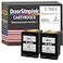 DoorStepInk 65XL Black Remanufactured Ink Cartridge Replacement for HP 65XL Compatible with DeskJet 263326553758Envy 5055 High Yield 2Pack