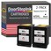 DoorStepInk 65XL Black Remanufactured Ink Cartridge Replacement for HP 65XL Compatible with DeskJet 263326553758Envy 5055 High Yield 2Pack