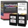 DoorStepInk 65XL Black Remanufactured Ink Cartridge Replacement for HP 65XL Compatible with DeskJet 263326553758Envy 5055 High Yield 2Pack