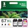 Ubinki 67XL Ink Cartridges BlackColor Combo Pack Replacement for HP Ink 67 XL HP67 HP67XL for2700 4155e 2755e 2734e 4100 2700e 4100e 6400 2752 2752e 4152e 6455e 6055e 2742e 6000 6055 6458e Printer 3 P