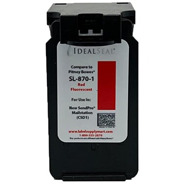 IDEALSEAL Replacement Postage Ink Cartridge for SL8701 Red Ink Cartridge for New SendPro Mailstation CSD1 1 Pack