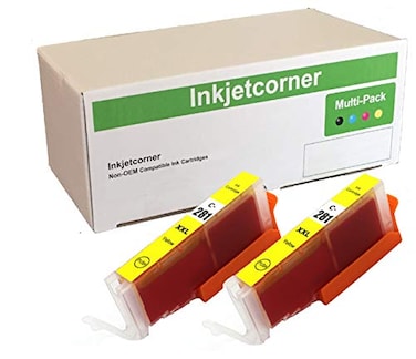 Inkjetcorner Compatible Ink Cartridge Replacement for CLI281Y CLI 281 XXL for use with TR7520 TR8520 TR8620 TR8622 TS6220 TS6320 TS9120 TS8120 TS8220 TS8320 Yellow 2Pack