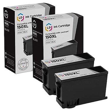 LD Products Compatible Ink Cartridge Replacement for Lexmark 150XL 14N1614 High Yield Black 2Pack Compatible with Lexmark Pro715 Pro915 S315 S319 S415 S515