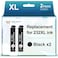 Kolor Expert Remanufactured for 232XL Black Ink Cartridges Replacement for 232XL Ink Cartridges Combo Pack Work with XP4200 XP4205 WF2930 WF2950 2 Pack