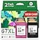 MYTONER 67XL HP Printer Ink Replacement for HP Ink 67 BlackColor Combo Pack HP 67XL for DeskJet 6055e 2755e 2855e 2800e 4155e 2700e 2700 Envy 6000 6400 Envy Pro 6458 Printer Ink HP 67 2 Pack