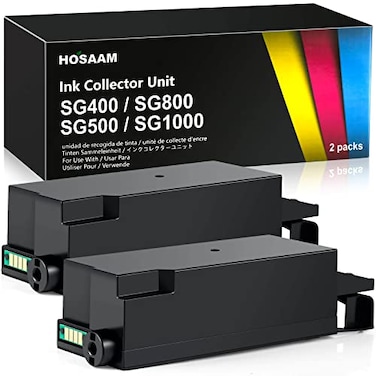 HOSAAM SG400 Waste Collection Unit for Sawgrass Virtuoso SG400 SG500 SG1000 SG800 Ricoh GC41 Printer 2 Packs
