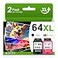 PikBey 64XL Black and Color Ink Cartridge Combo Pack Replacement for HP 64 64XL Printer Ink Works with Envy Photo 7855 7858 7155 7800 6255 7100 Inspire 7900e Series 7200e 7255e 7955e Printers 2Pack